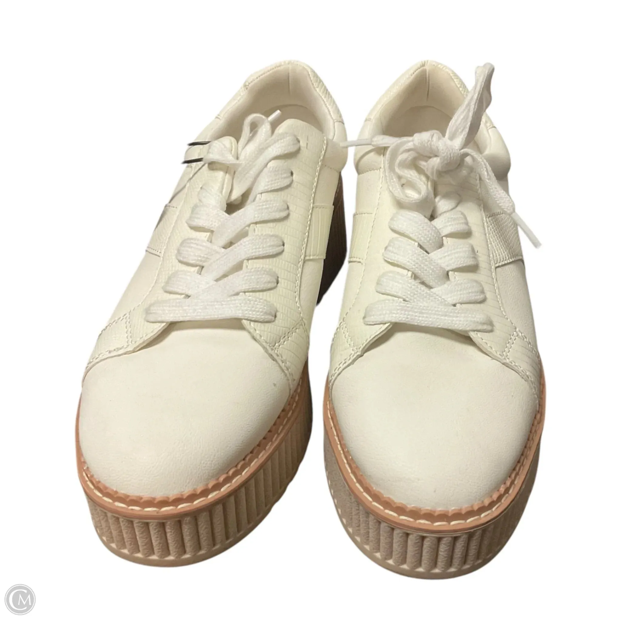 Shoes Sneakers By Dolce Vita In Cream & White, Size: 11 Non Toxic Fabric Moisture Wicking Liner