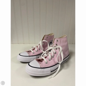 Bold colors Anti Tear Material Shoes Sneakers By Converse In Pink, Size: 7