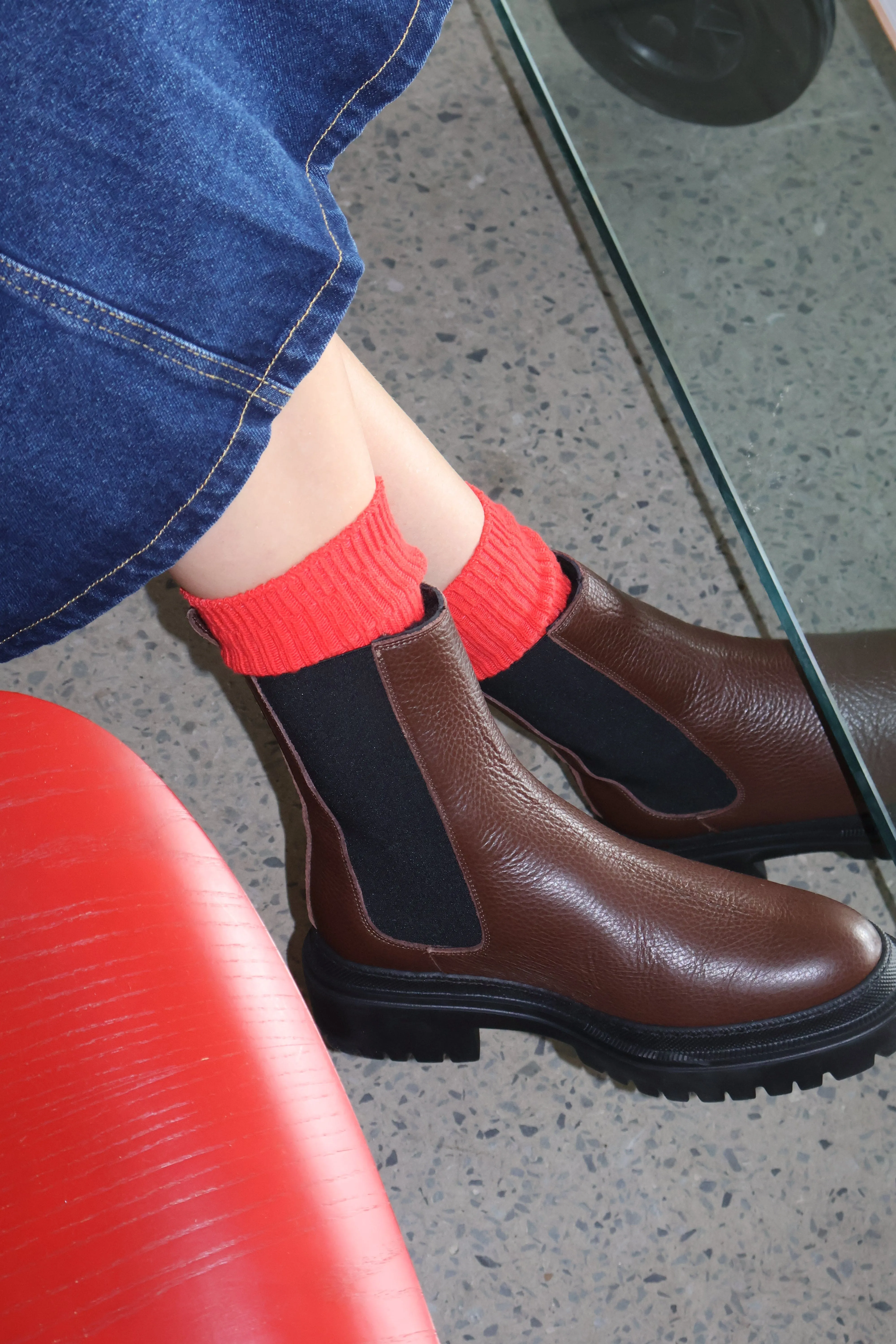 Shock Absorbing Rainy Day Commuter Waterproof Active Nomad Cortina Brown Lined Boot