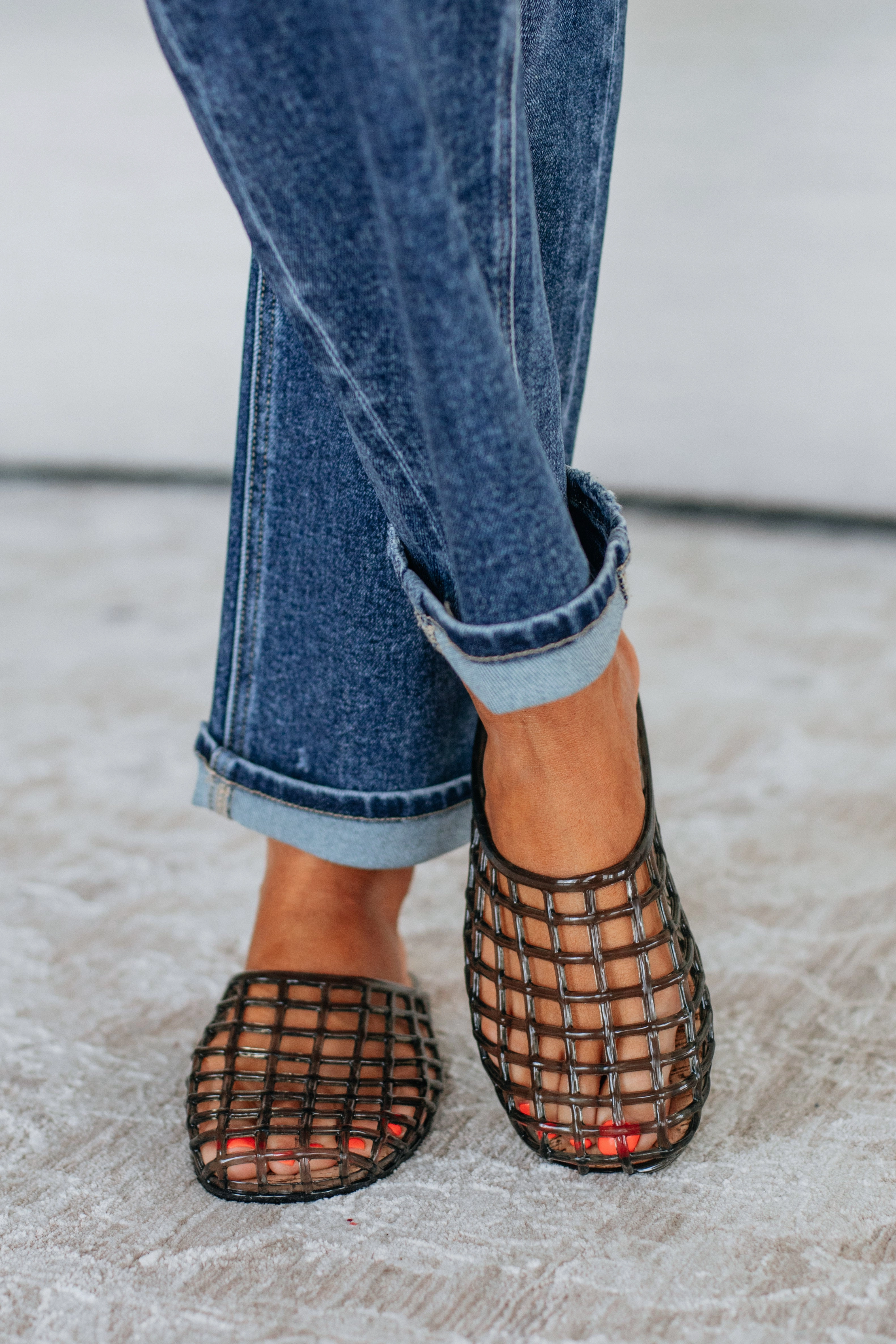 Earth Tone Totally Jelly Slip-On Mule
