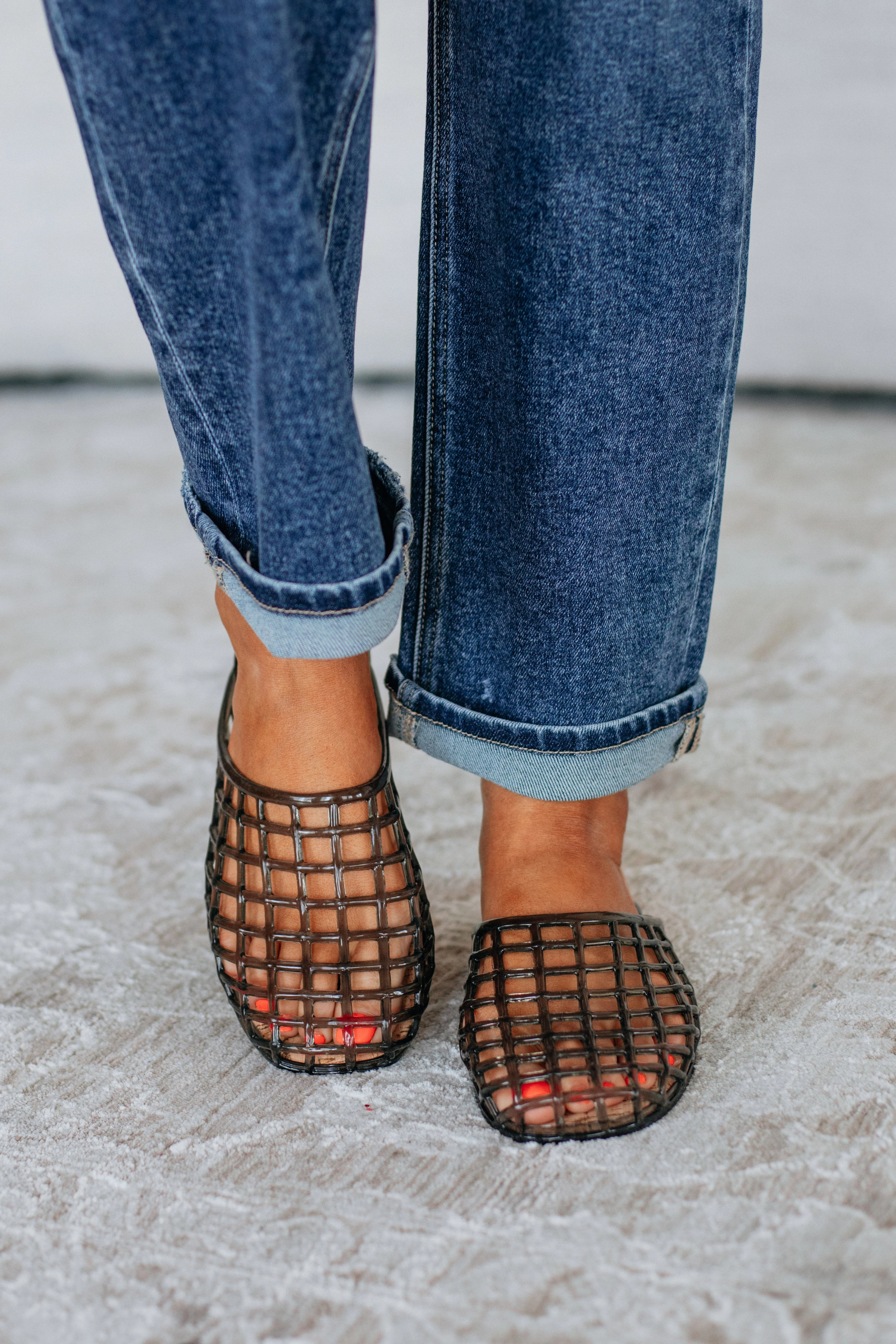 Reinforced heel Comfort Tongue Totally Jelly Slip-On Mule