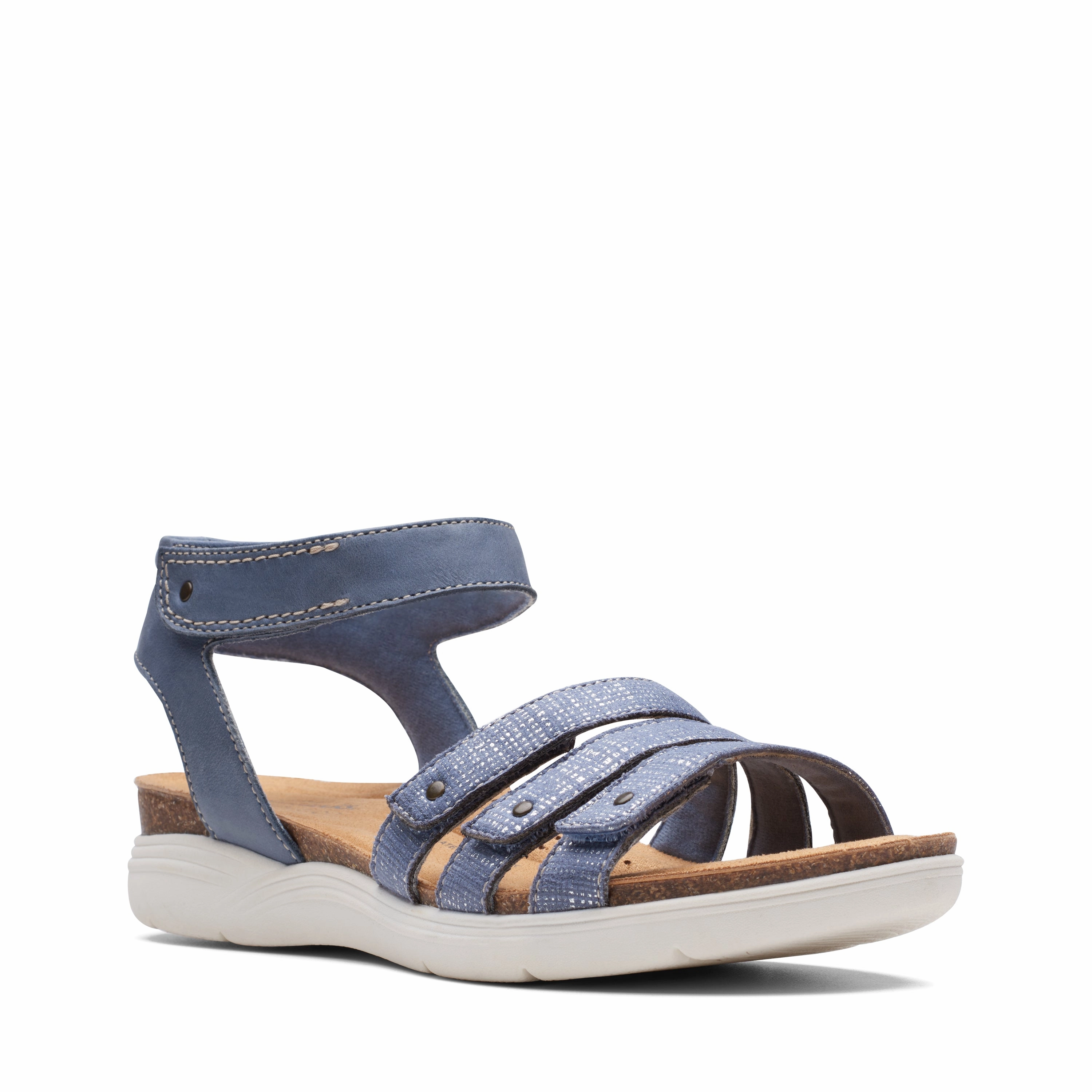 Clarks Women's April Dove - Denim Blue Quick Drying Travel Enthusiasts Stable base