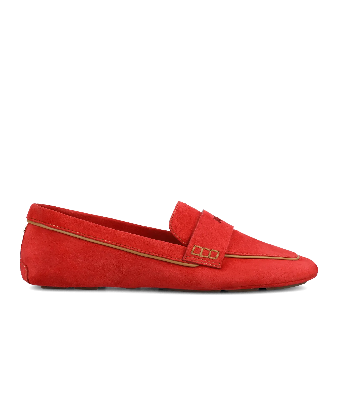 The Vesper Driver - Red Suede Featherlight Feel