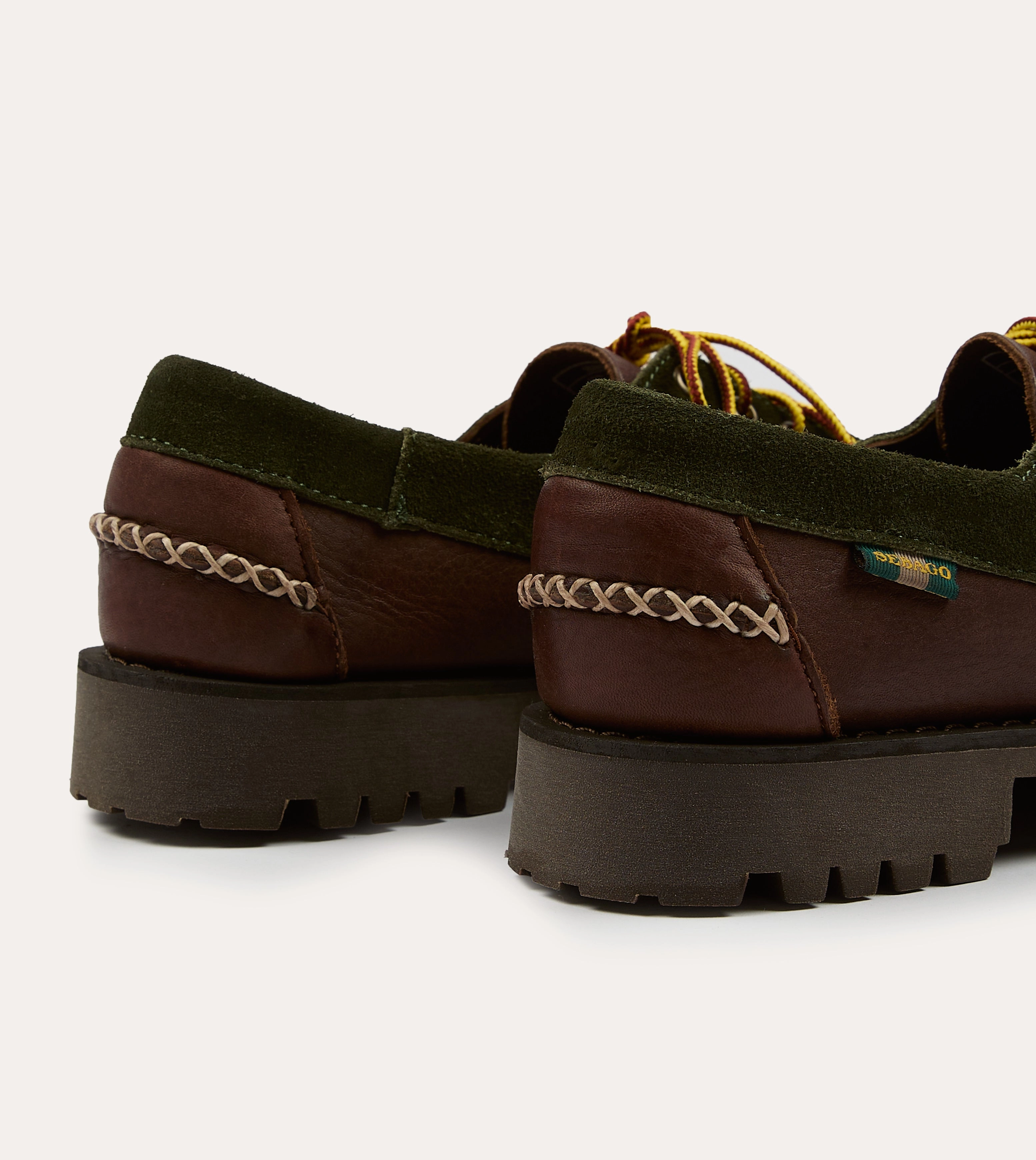 Drake's by Sebago Campsides Askook Patchwork Suede Shoe Arch Fit