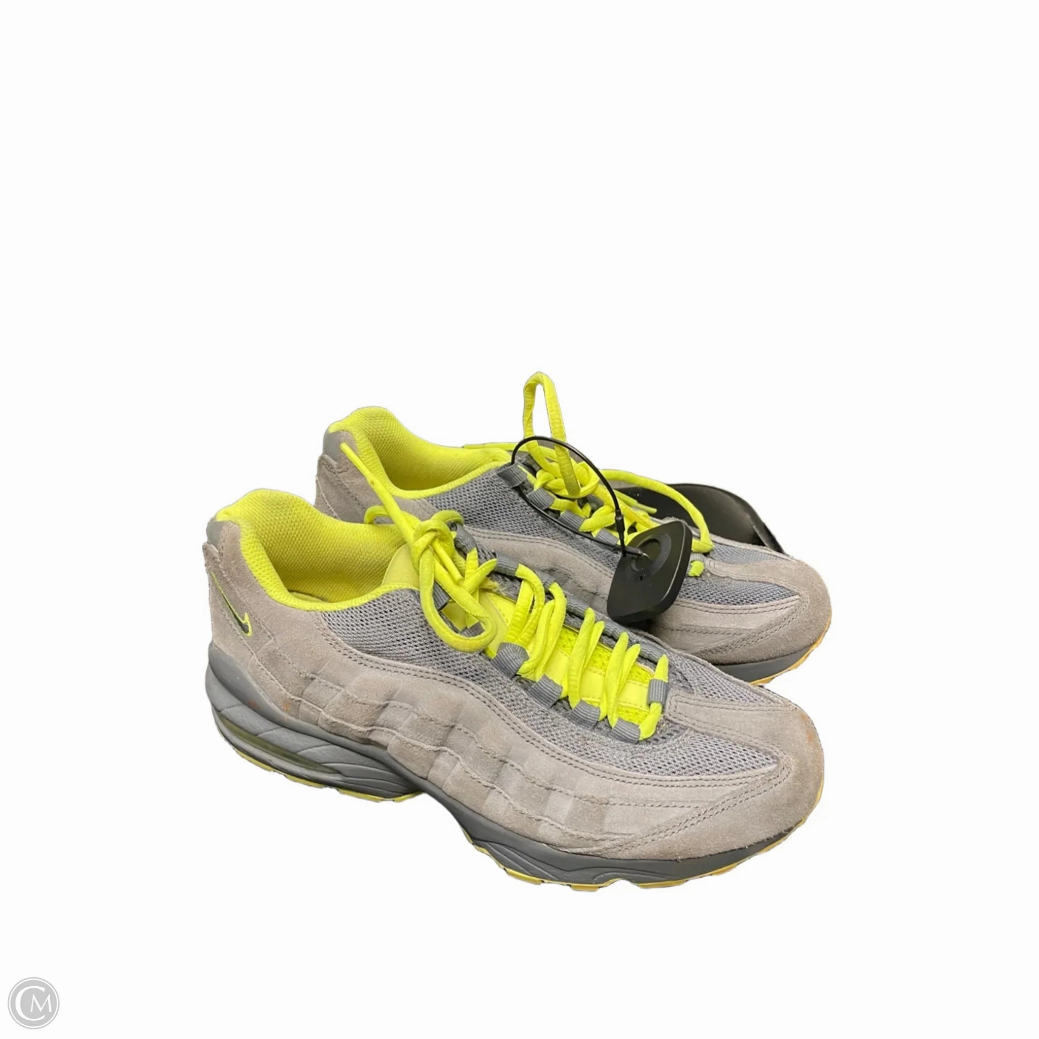 Indoor Training Shoes Sneakers By Nike In Green & Grey, Size: 8