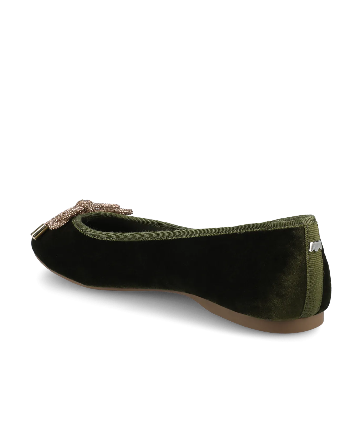 The Hummingbird - Evergreen Velvet Jeweled Bow Play Glow Stylish Slip