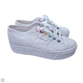 Shoes Sneakers By Superga In White, Size: 9.5 Built-In Lining Elastic Lacing System