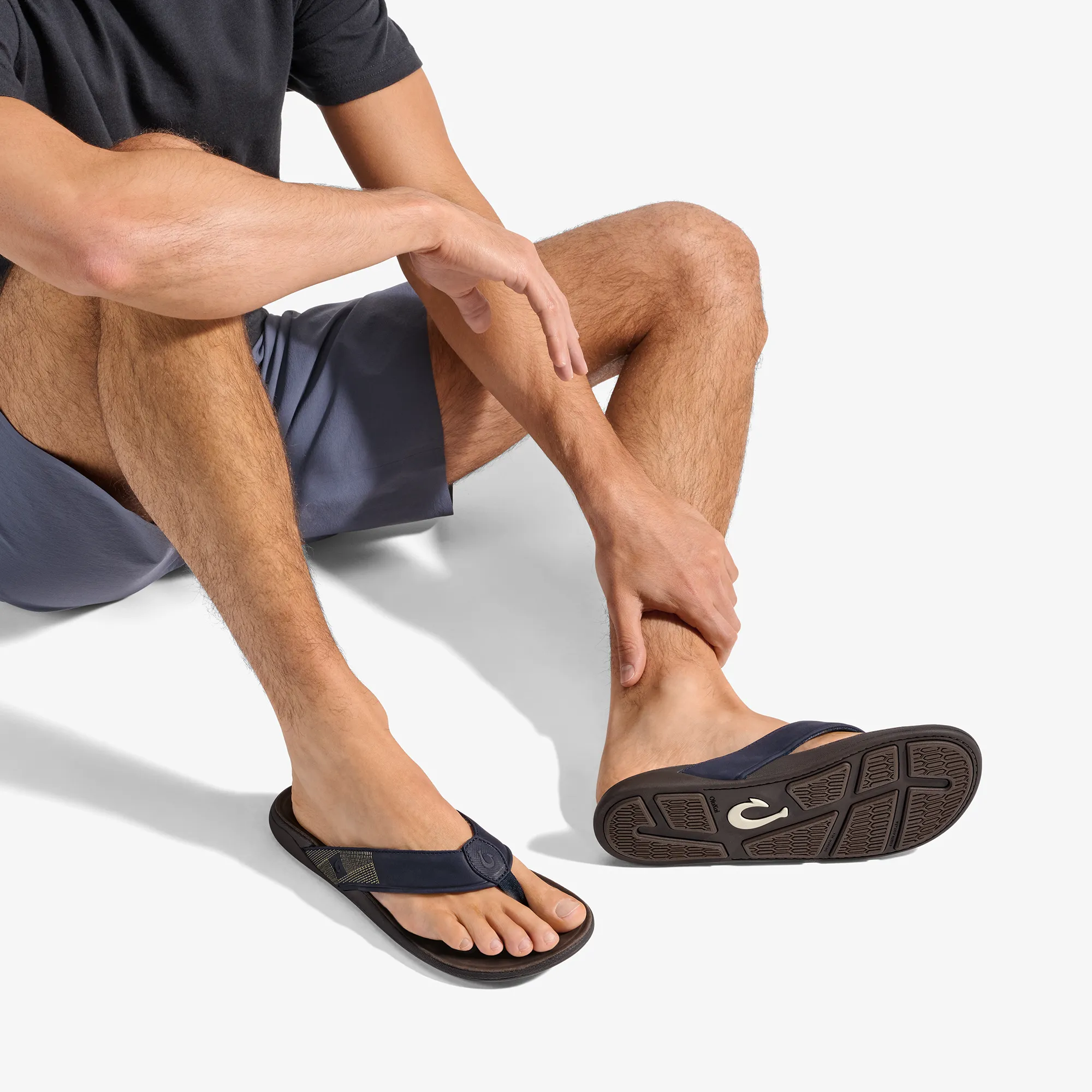 Tuahine - Trench Blue / Dark Wood Outdoor Relaxation Shoes