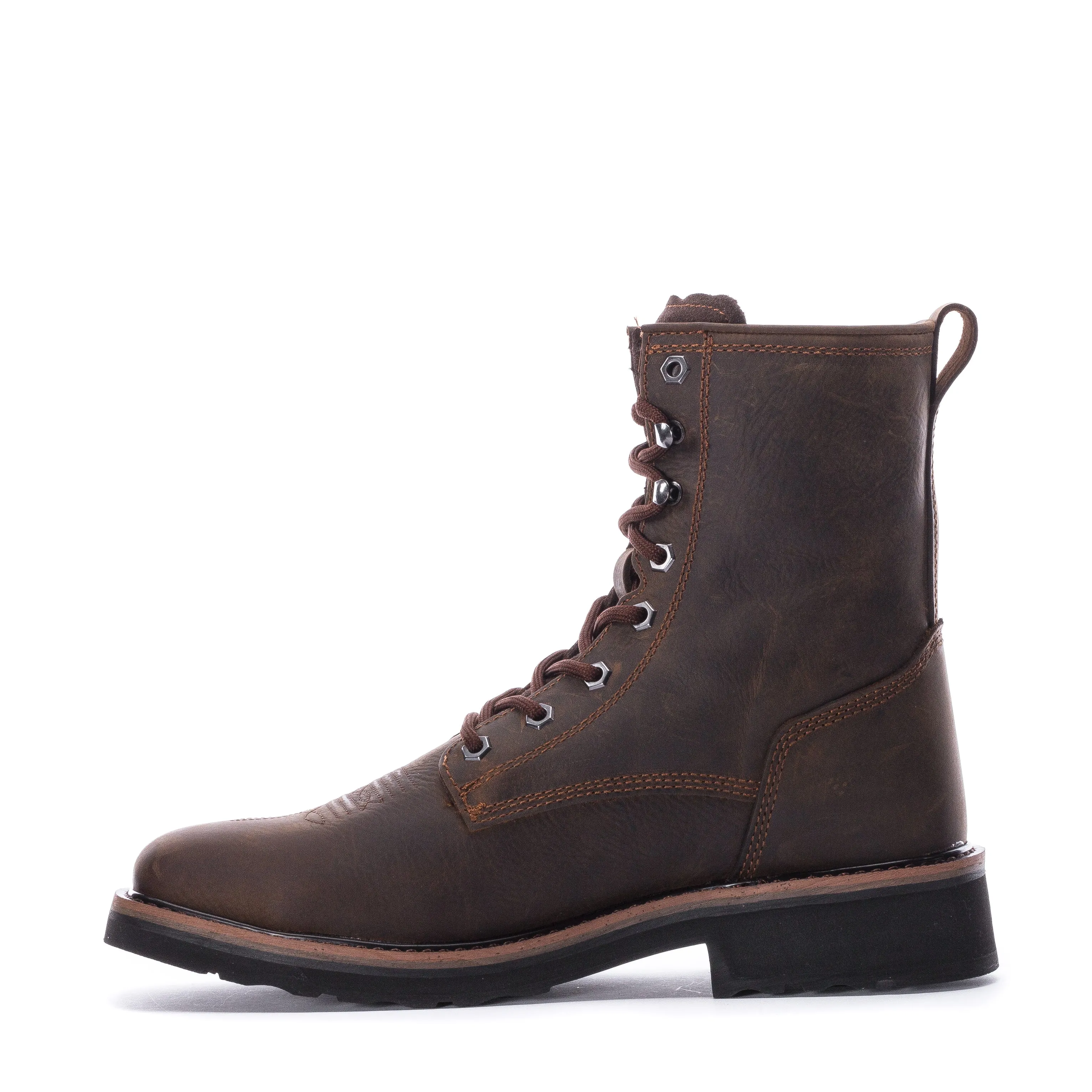 hypoallergenic Street Comfort Tuffy Square Lace Steel Toe - Mens