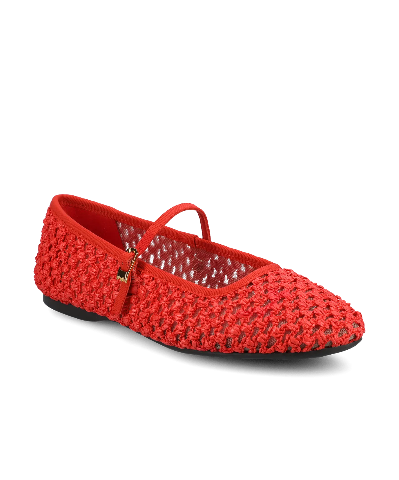 The Hummingbird Mary Jane - Red Openweave Flexible Comfort Winery Trip