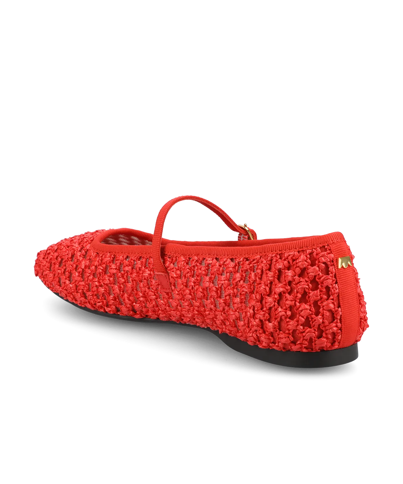 The Hummingbird Mary Jane - Red Openweave Peace Glow