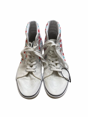 Durable Outsole Rubber Shoes Sneakers By Vans In Floral Print, Size: 8