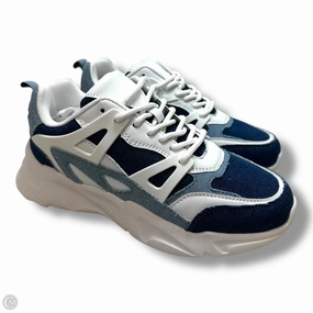 Designer Look Shoes Sneakers By Clothes Mentor In Blue Denim, Size: 7