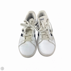 Premium Leather Hydrophobic Fabric Shoes Sneakers By Adidas In White, Size: 5