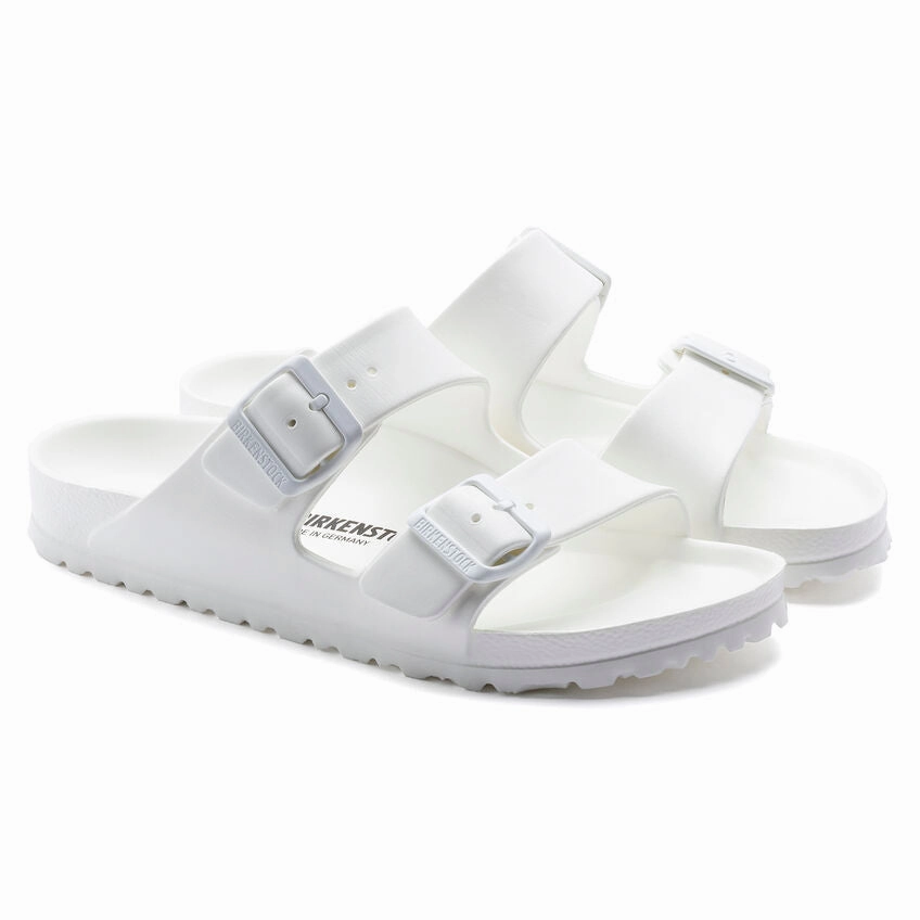 Birkenstock Men's Arizona EVA Sandals - White Wear Comfort Slides Sturdy Build