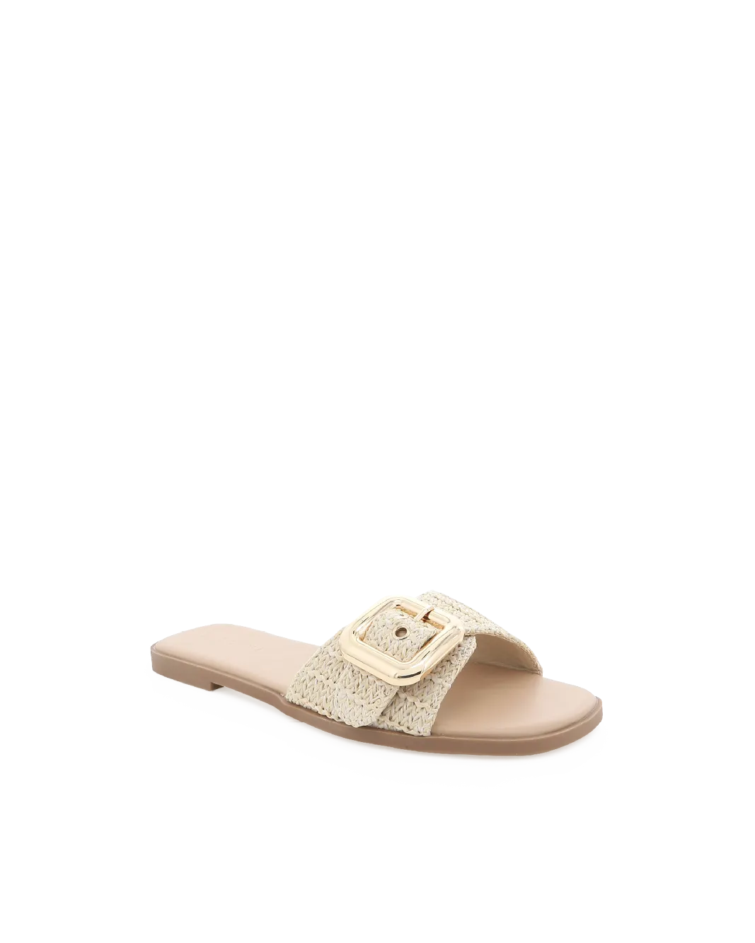 VASILI - NATURAL RAFFIA Textured Footbed