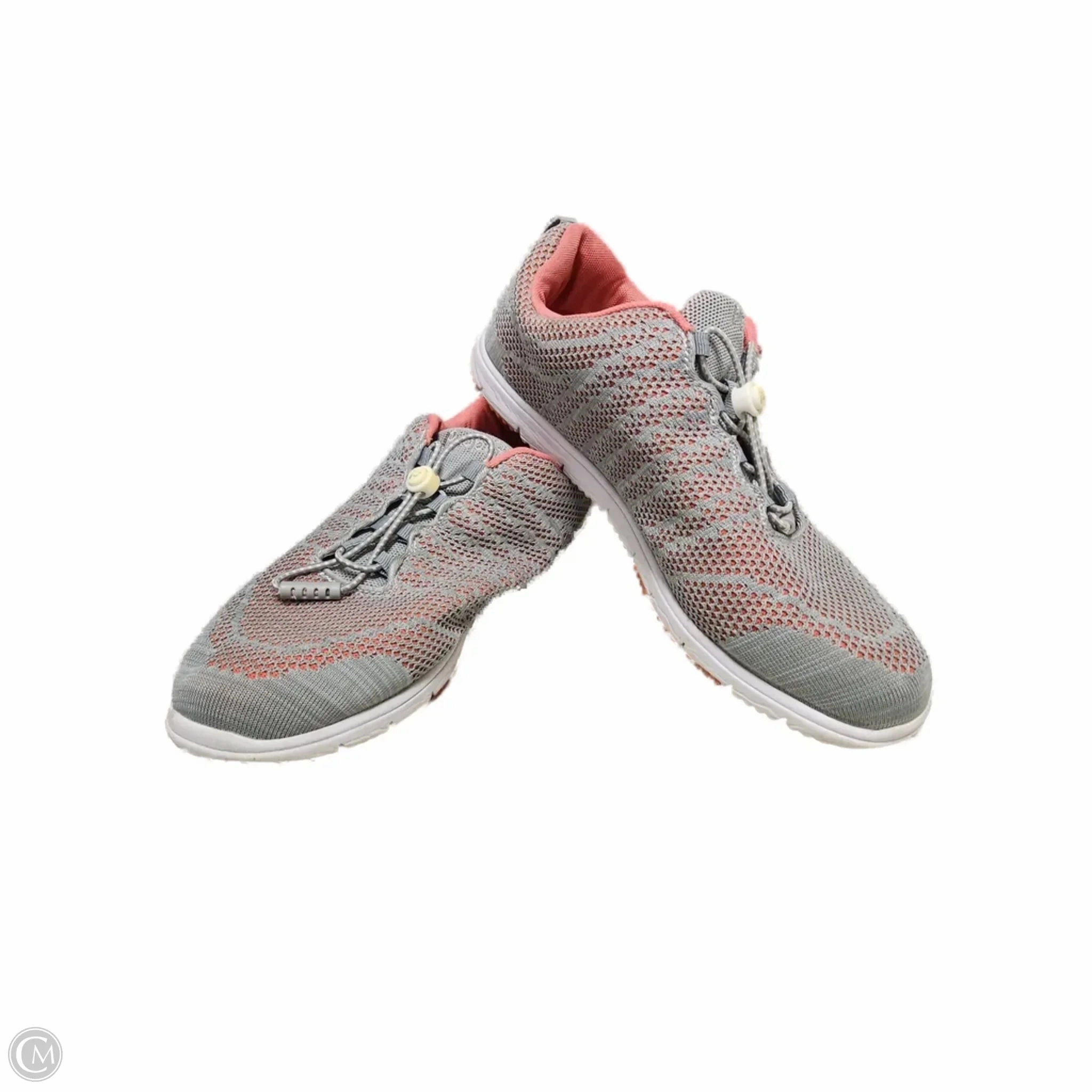 Shoes Sneakers By Clothes Mentor In Grey & Pink, Size: 12 Quick Boost