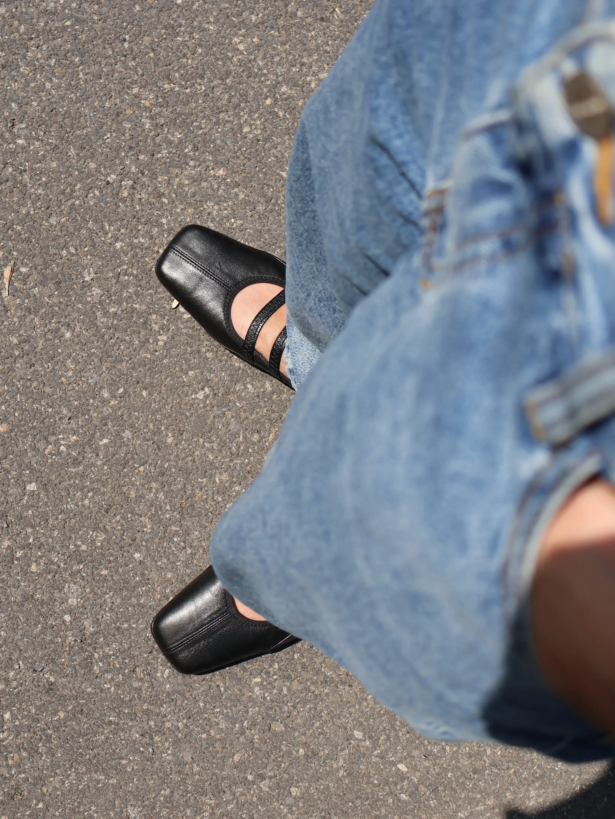 Weekend Fun Relaxing Footwear Style Velas Black Ballerina