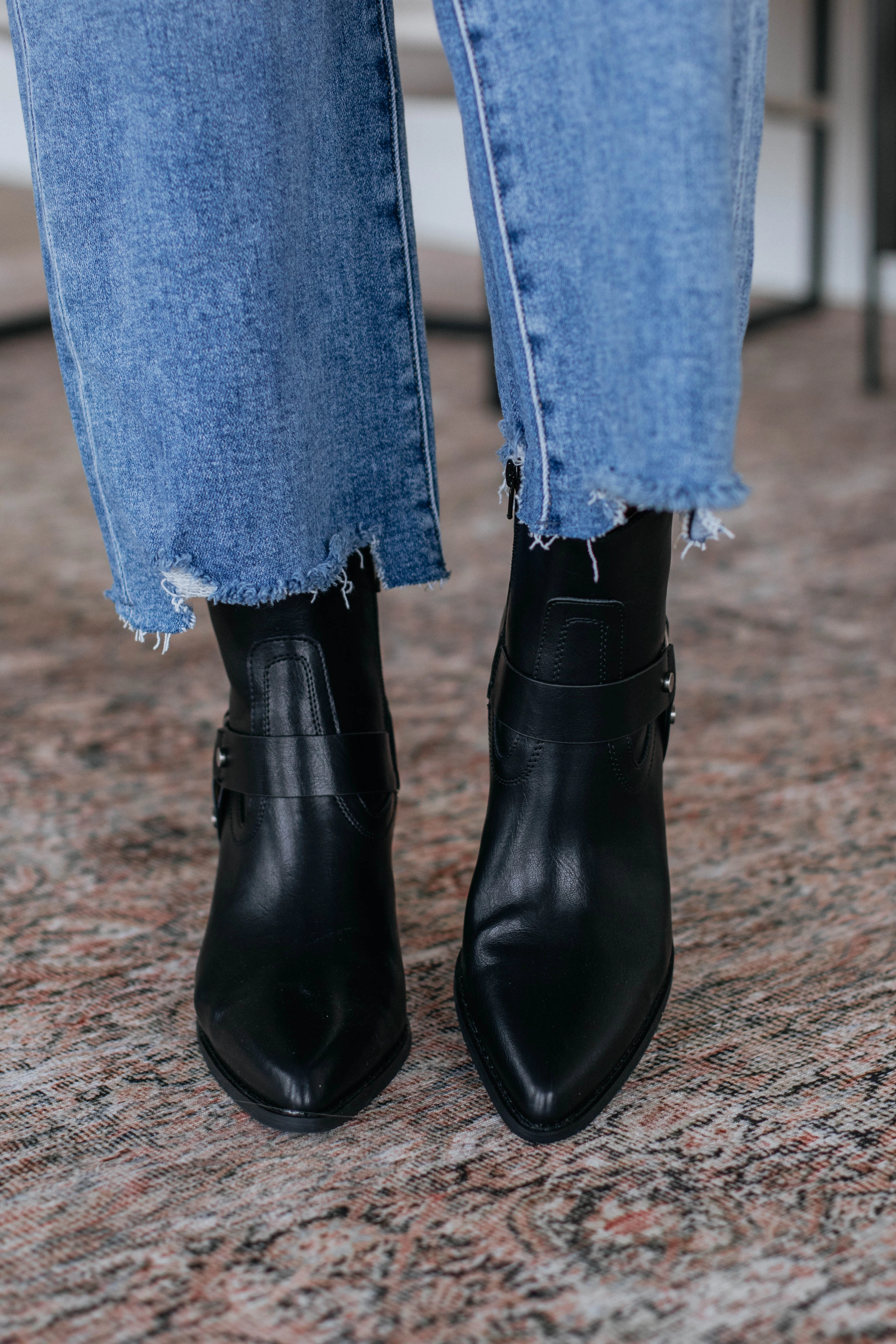 Here For A Good Time Boots - Black Strong Step Campus Cool