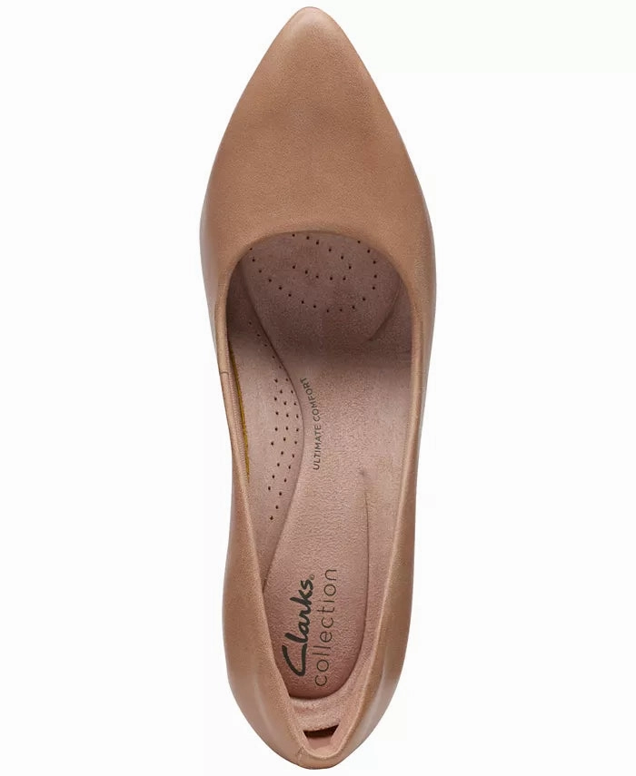 Clarks Women's Kataleyna Gem Pumps - Warm Beige Energy Returning Foam