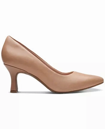 Street Mood Stretchable Collar Design Clarks Women's Kataleyna Gem Pumps - Warm Beige