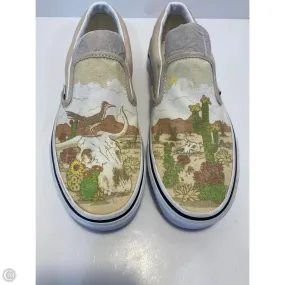 Shoes Sneakers By Vans In Yellow, Size: 7.5 Velcro Strap