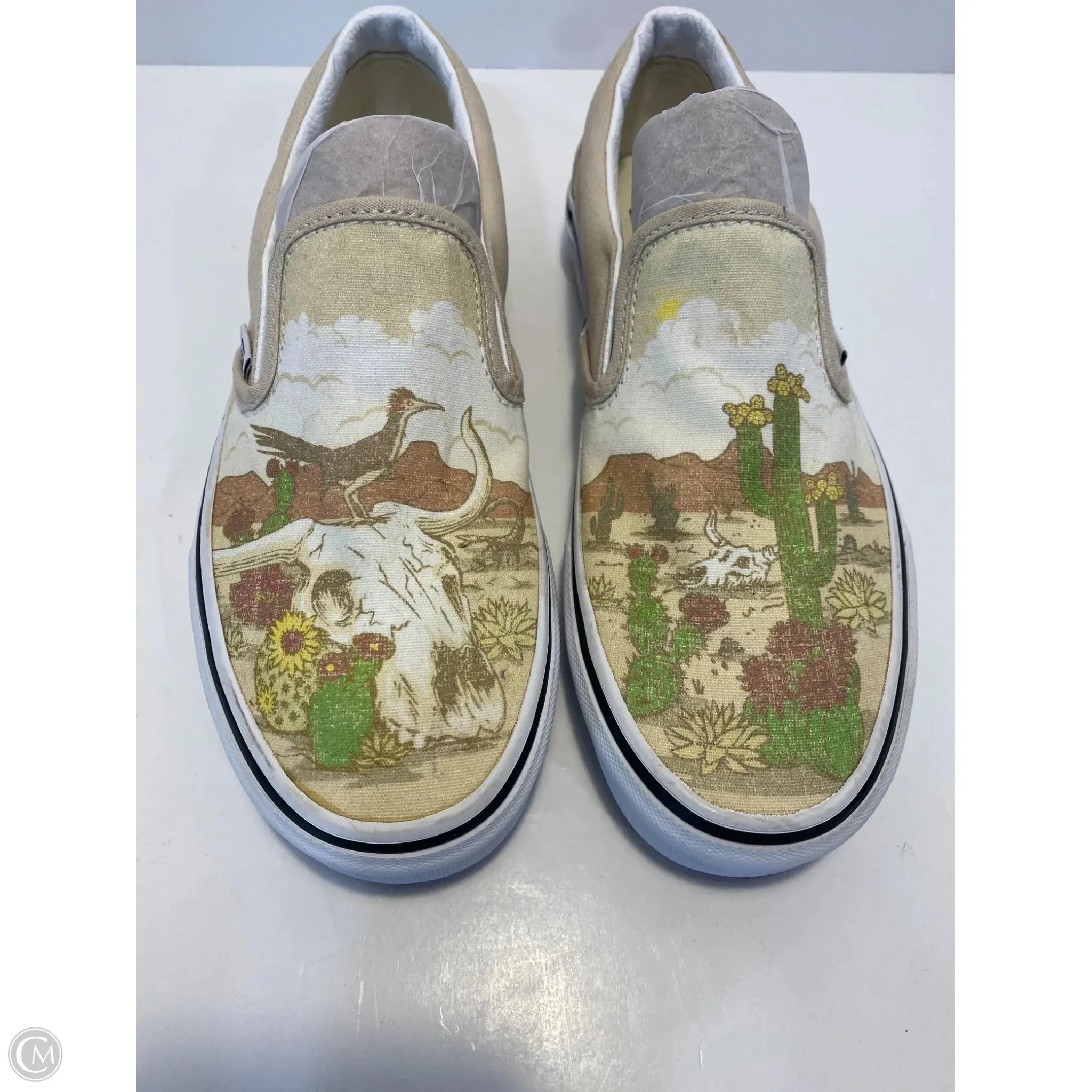 Shoes Sneakers By Vans In Yellow, Size: 7.5 Velcro Strap