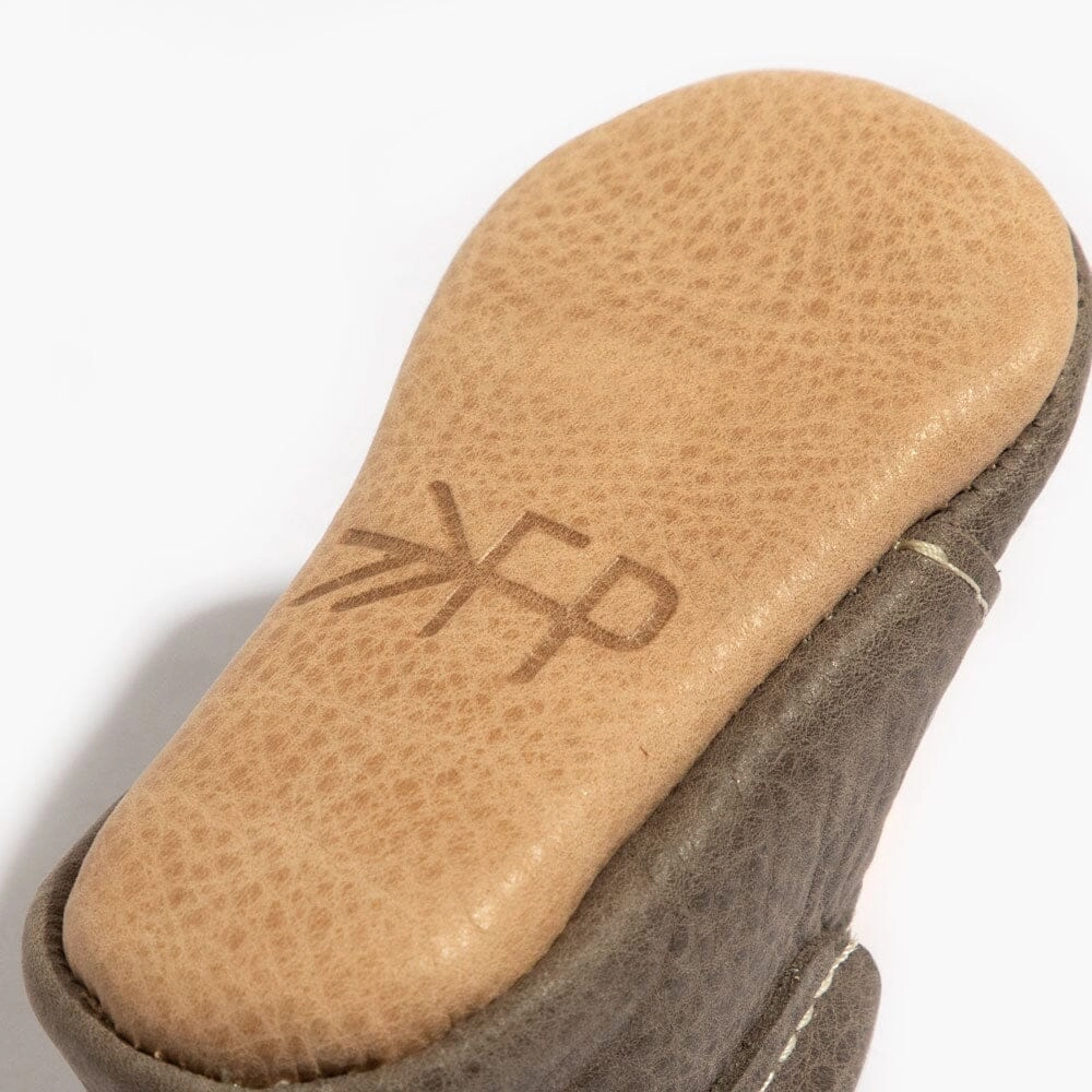 Graphite Oxford Baby Shoe Middle - school - sized shoes