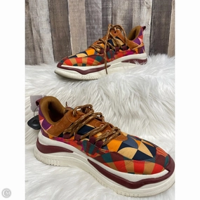 Pull On Design Light Fabric Shoes Sneakers By Farm Rio In Multi-colored, Size: 11