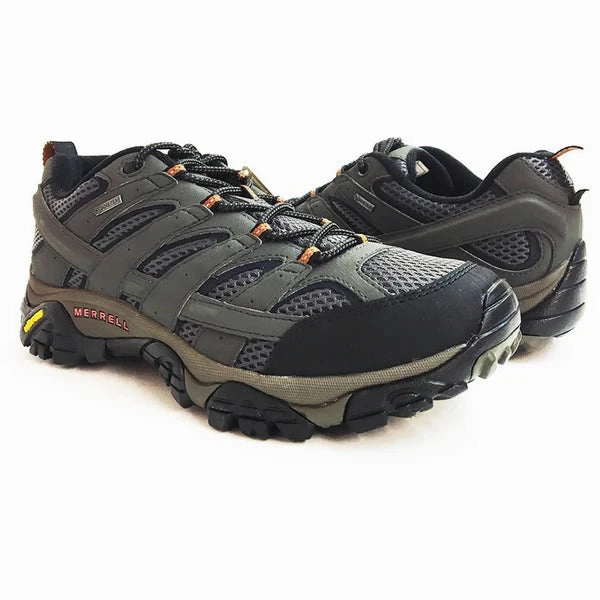 Merrell Women's Moab 2 GORE-TEX Waterproof Sneaker - Beluga Deep Grip Media Pop