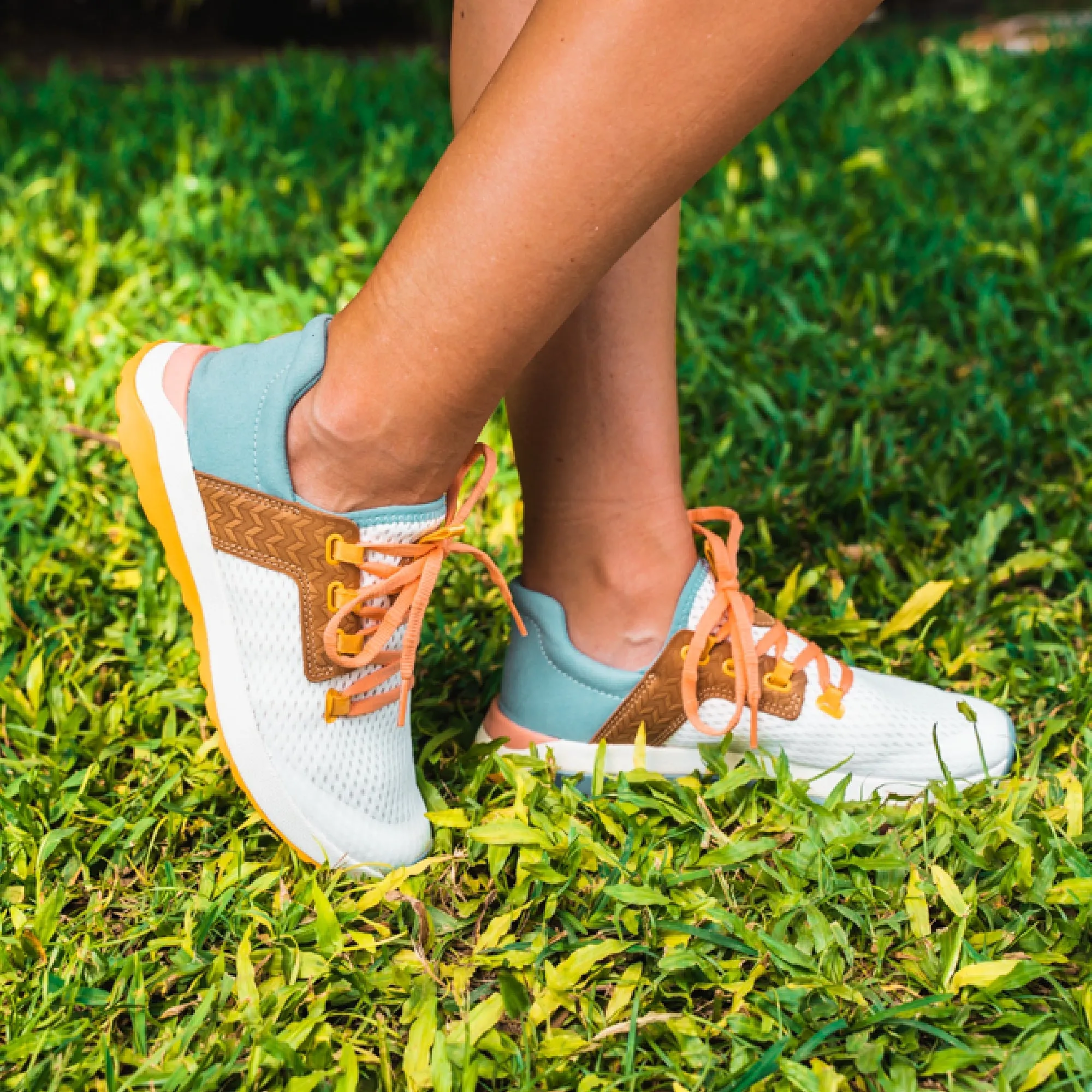 Durable Outsole Design Gel Infused Heel Wailuku - Bright White / Sea Ice