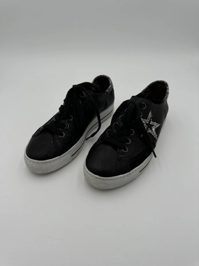 Shoes Sneakers By Paul Green In Black & Silver, Size: 6.5 Variable Lace Lock Casual Sporty