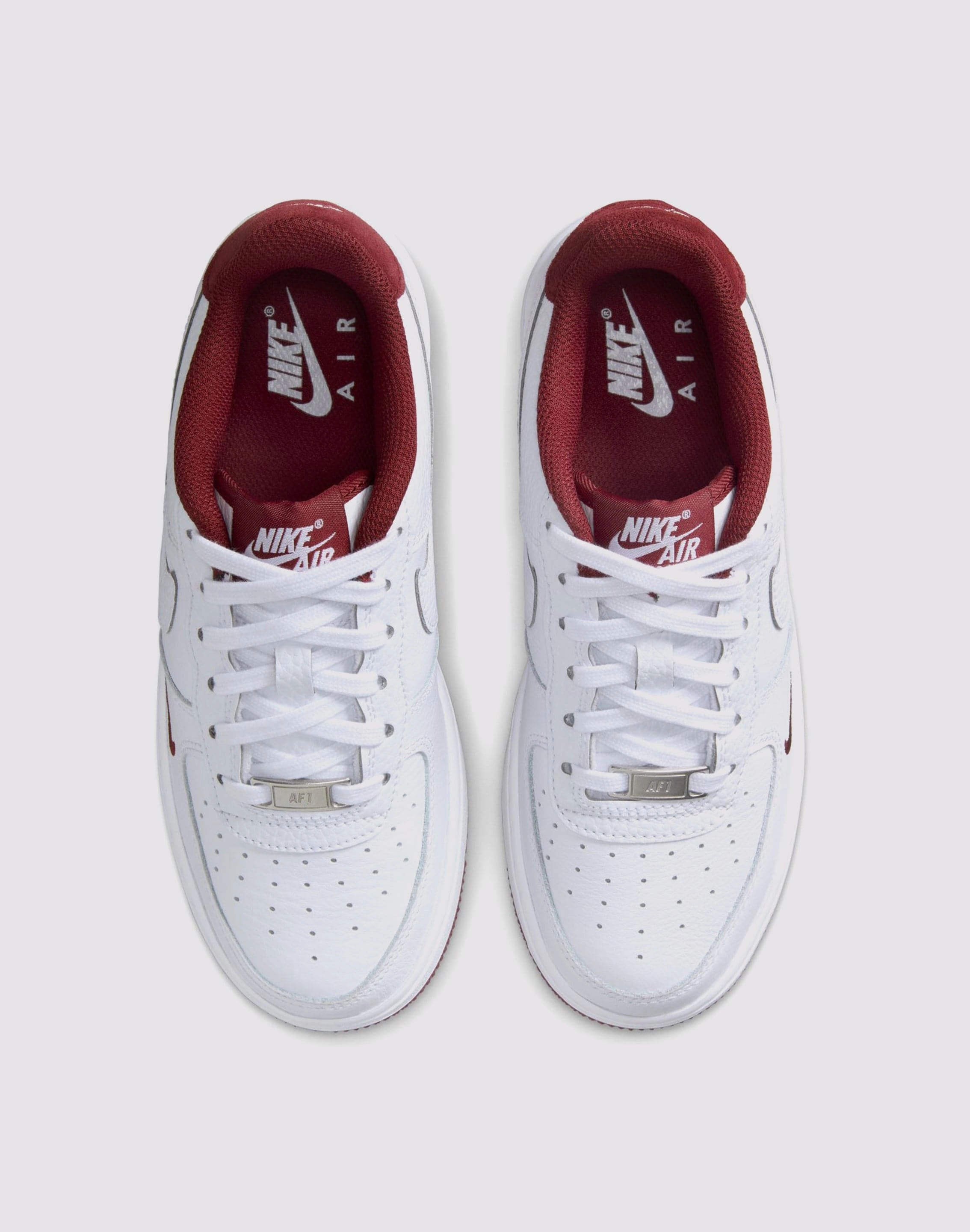 Double Stitched Seams Nike Air Force 1 Grade School Boys'&nbsp;"White/Team Red"