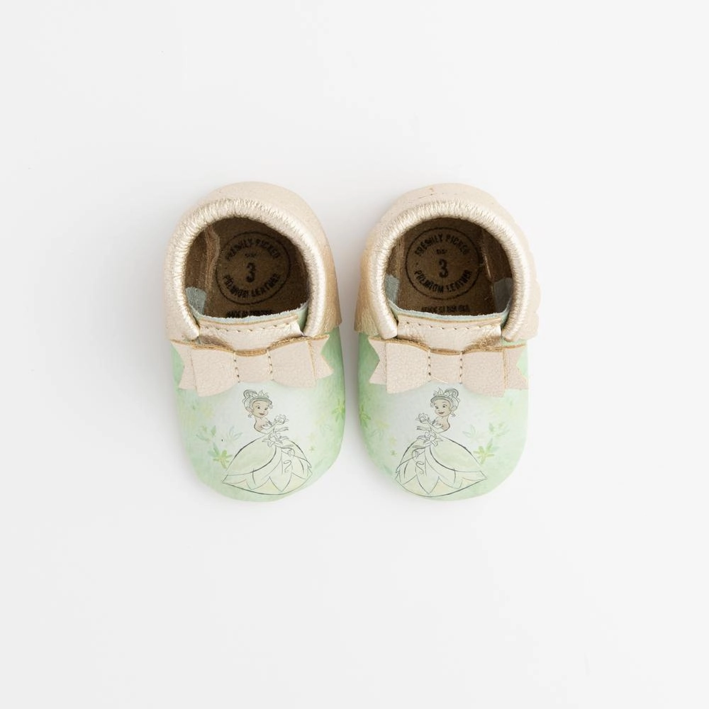 Watercolor Tiana Bow Baby Shoe Reflective details Quick Drying