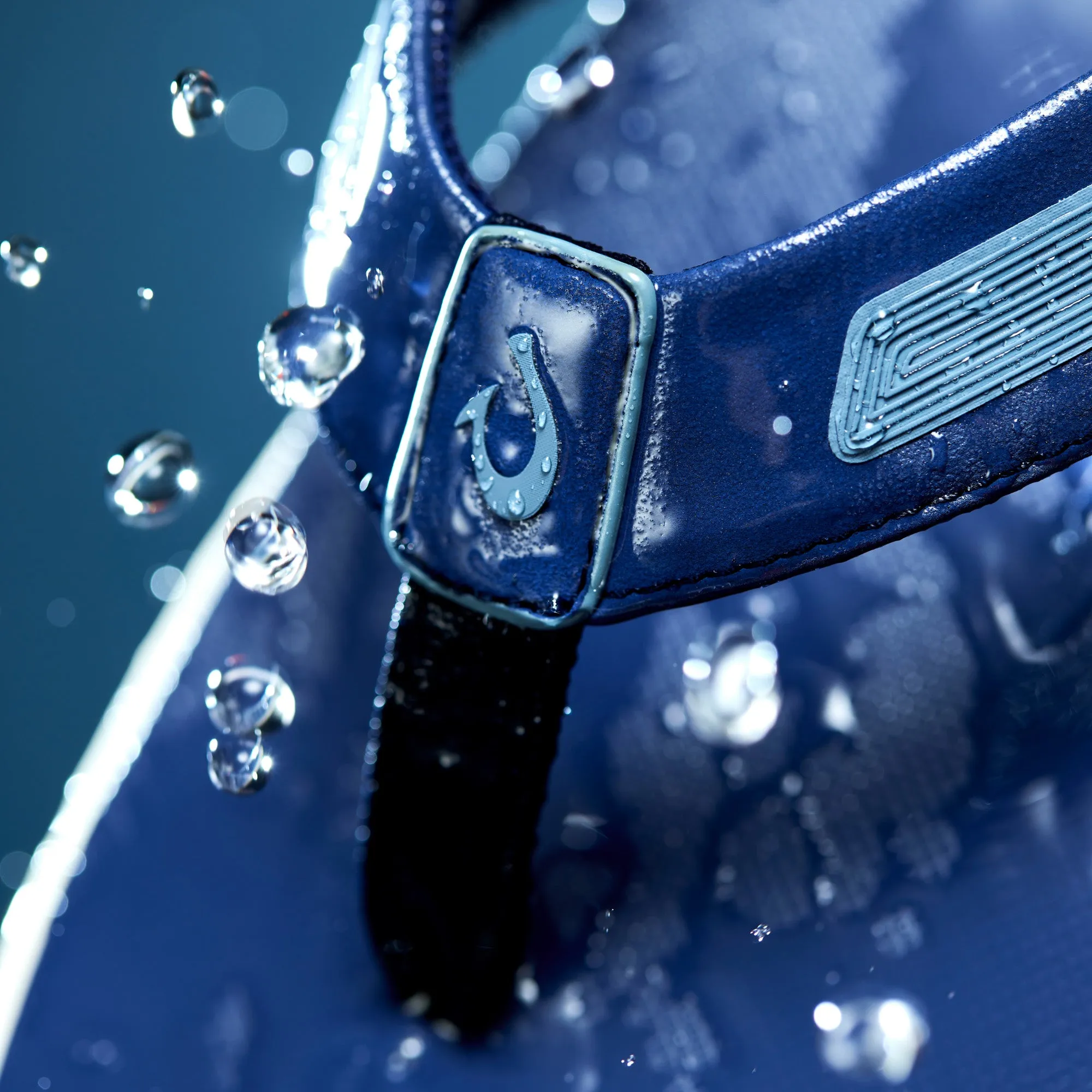 Leeward - Navy Platform Sole Summer Flip-flops