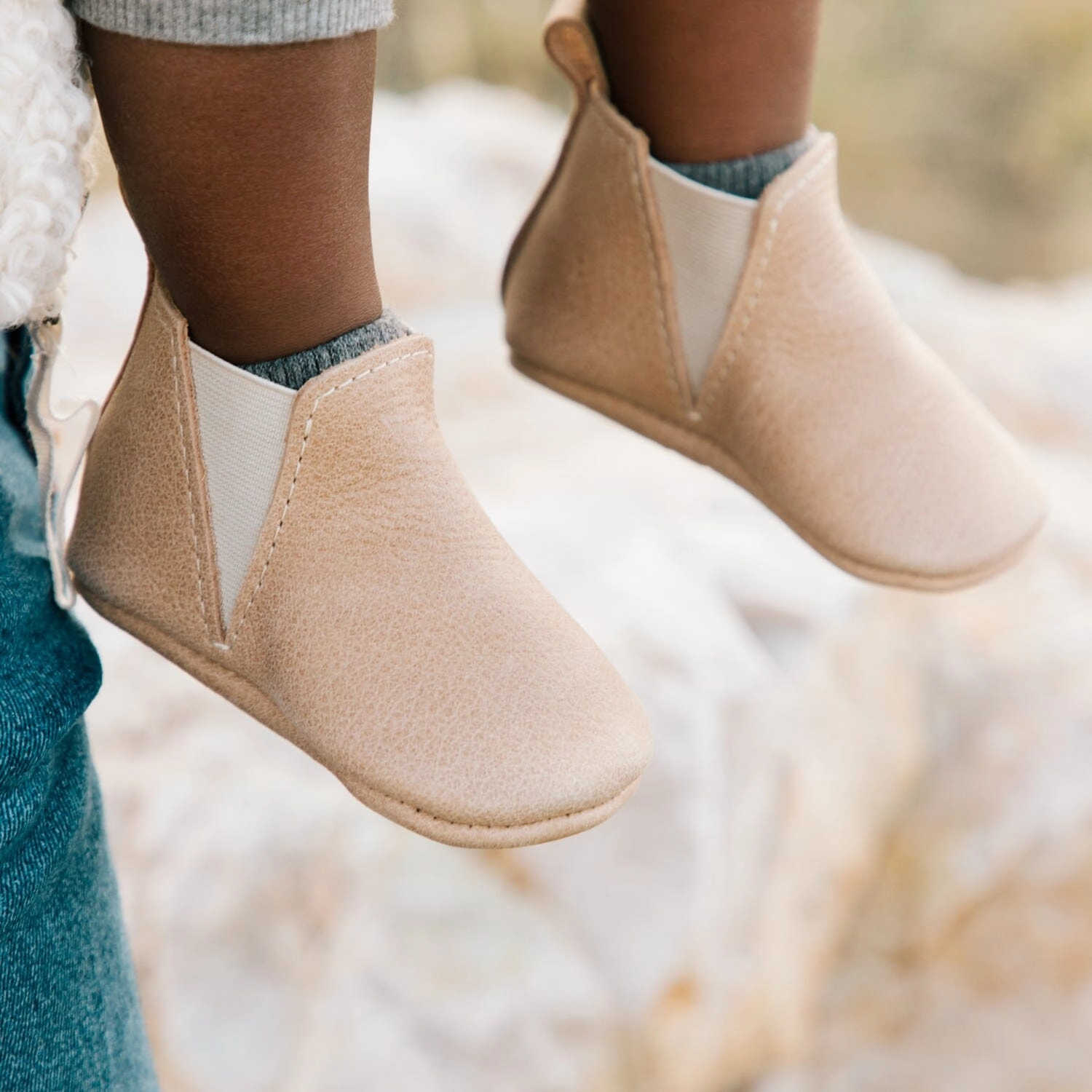 Weathered Brown Chelsea Boot Baby Shoe SoftInterior