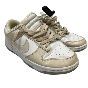 Shock Absorbing Layer Stable Sole Shoes Sneakers By Nike In Tan & White, Size:7