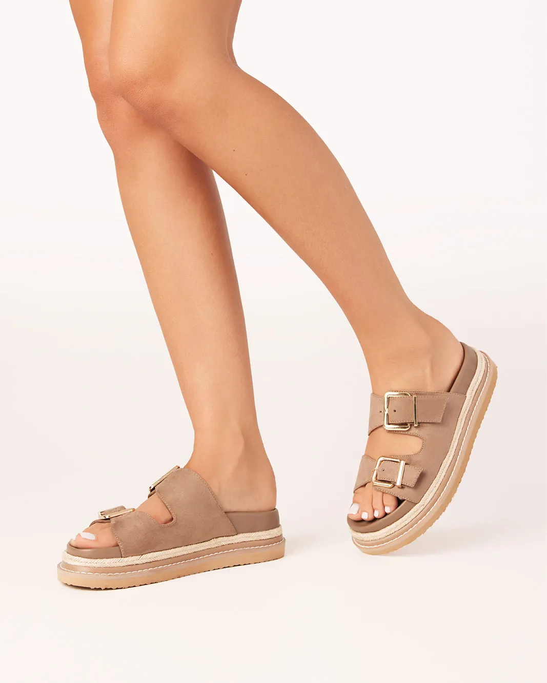 Toe Freedom Low Profile Footbed ALDER - FAWN SUEDE