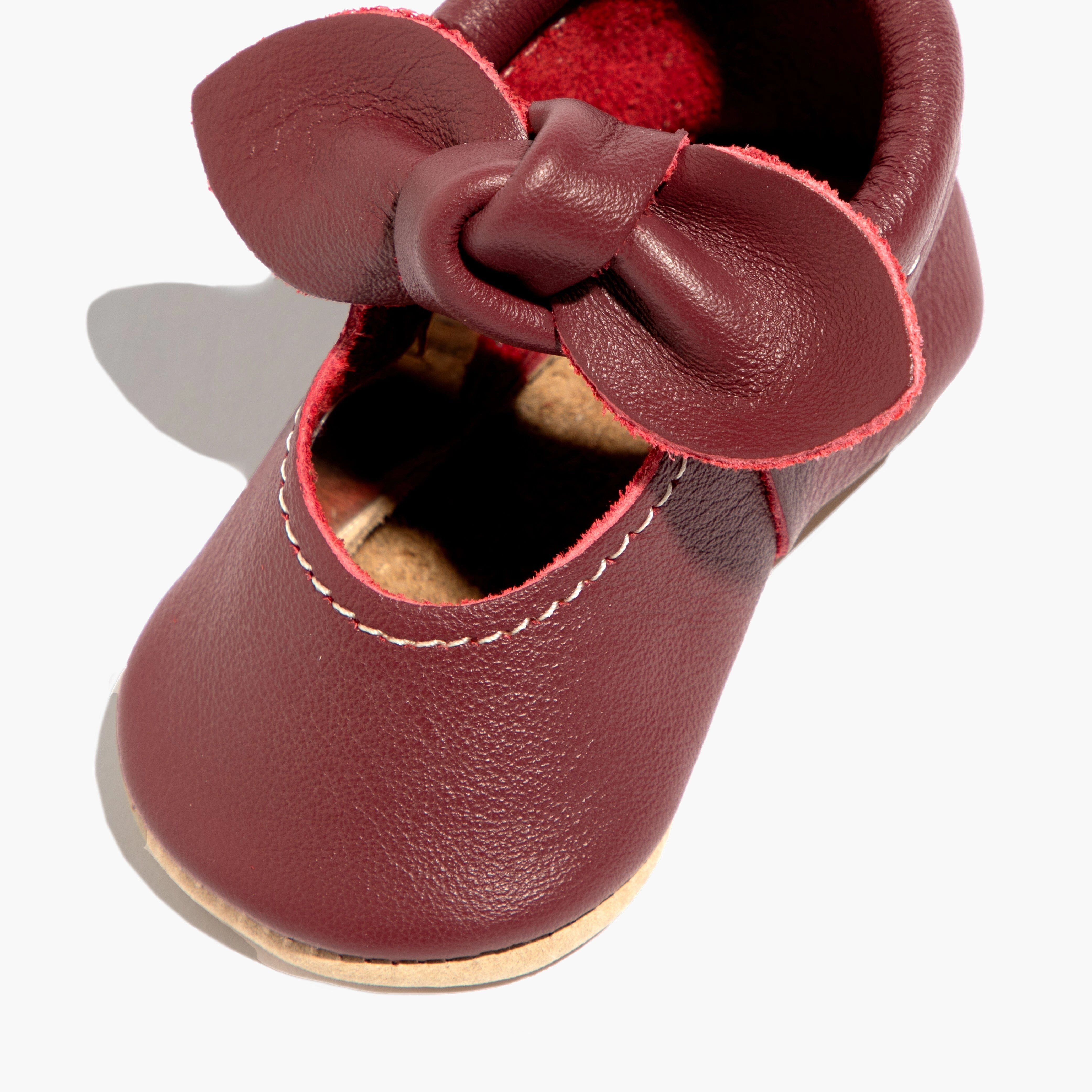 Girls' clothing Velcro Closure System Winterberry Knotted Bow Baby Shoe