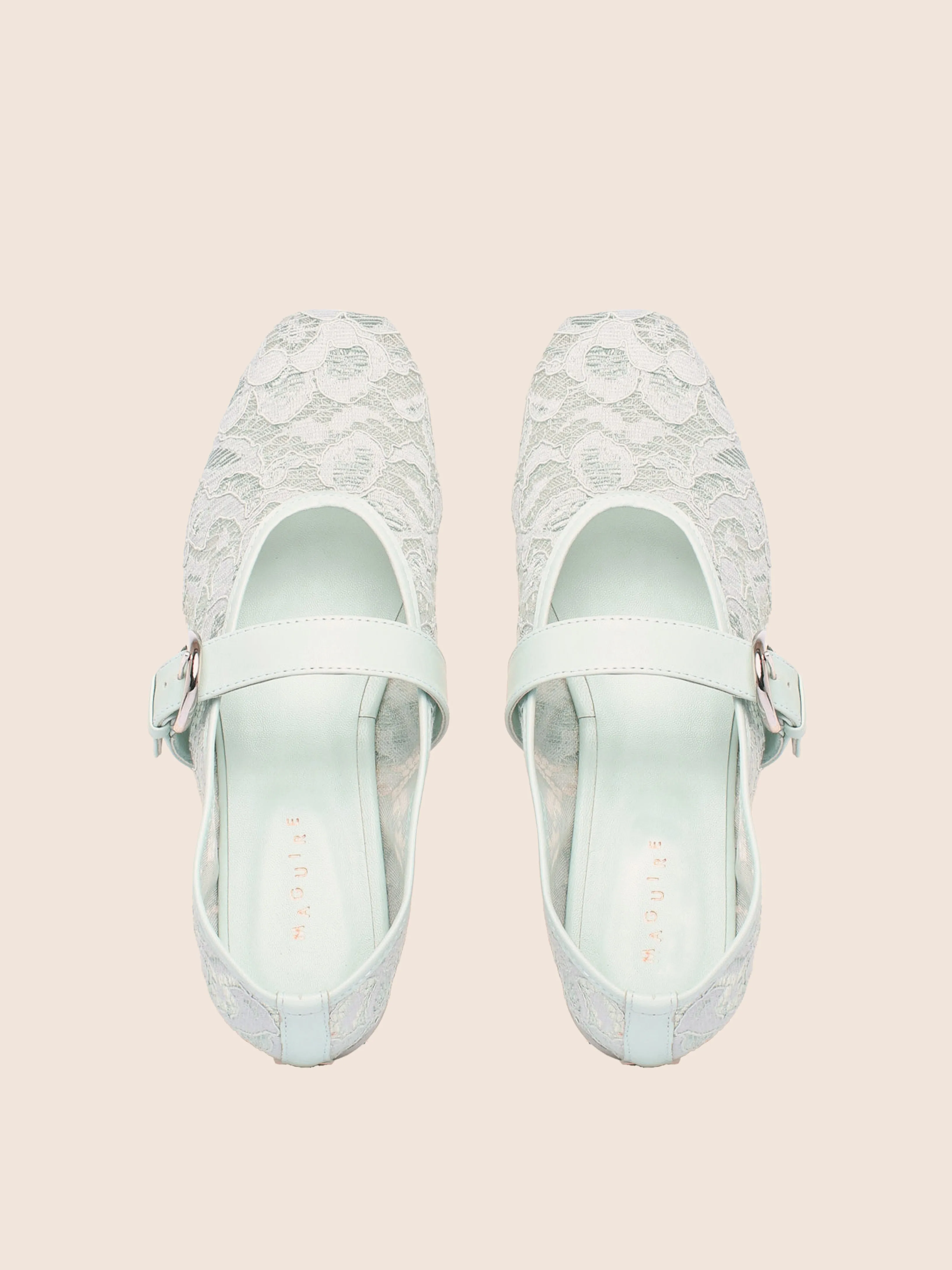 Shop Walk Charity Step Aveiro Blue Lace Ballerina