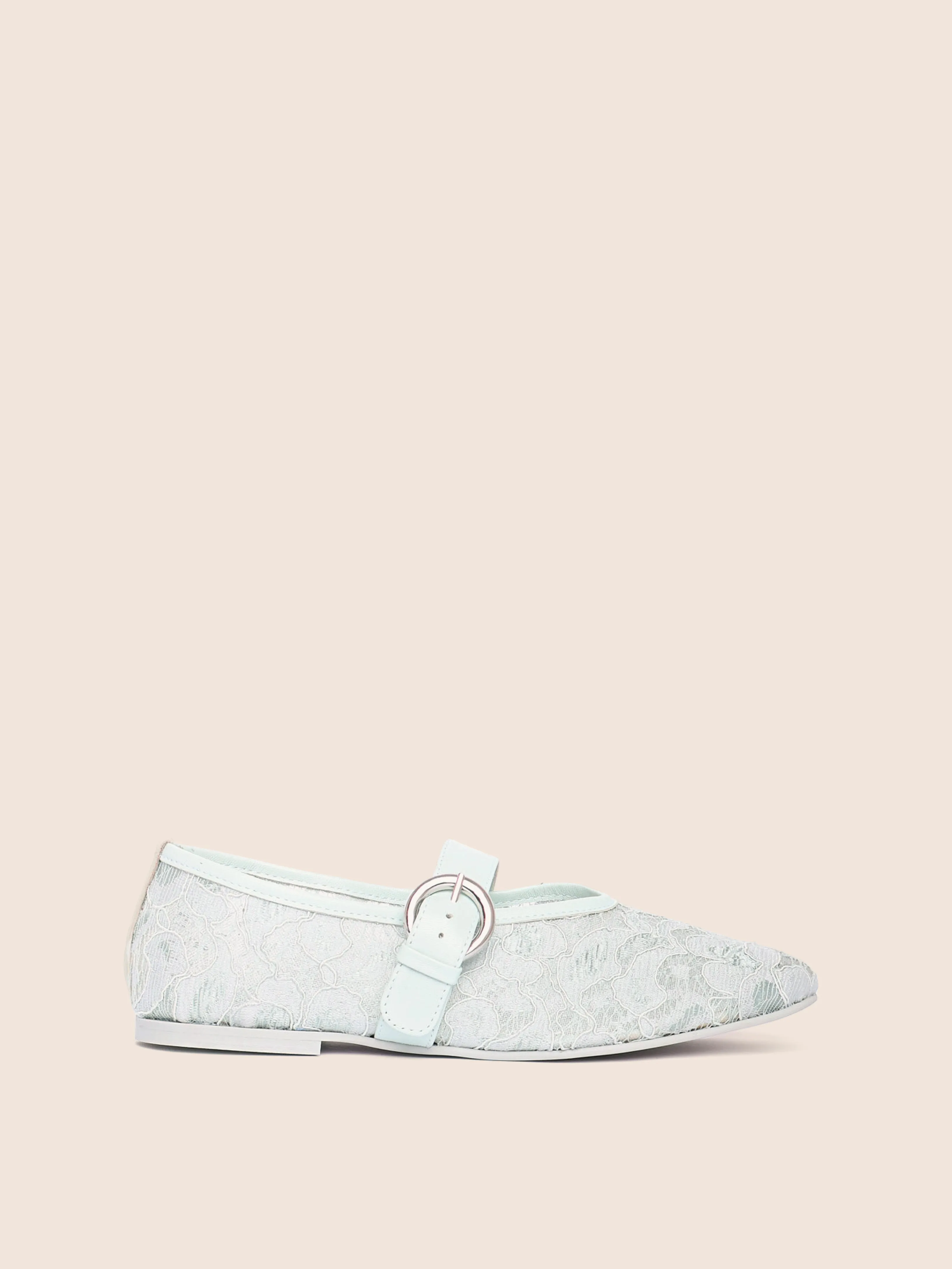 Town Style durable shoes Aveiro Blue Lace Ballerina