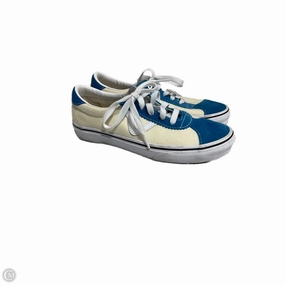 Compression Molded Midsole Compression Fit Lining Shoes Sneakers By Vans In Blue & Cream, Size: 7.5