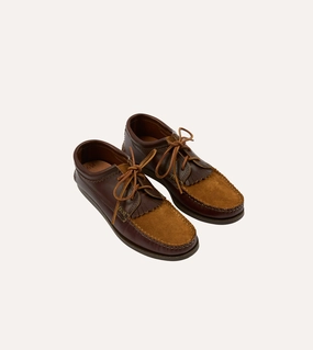 Young Mood Mesh Yuketen Brown Kiltie Blucher with Camp Sole