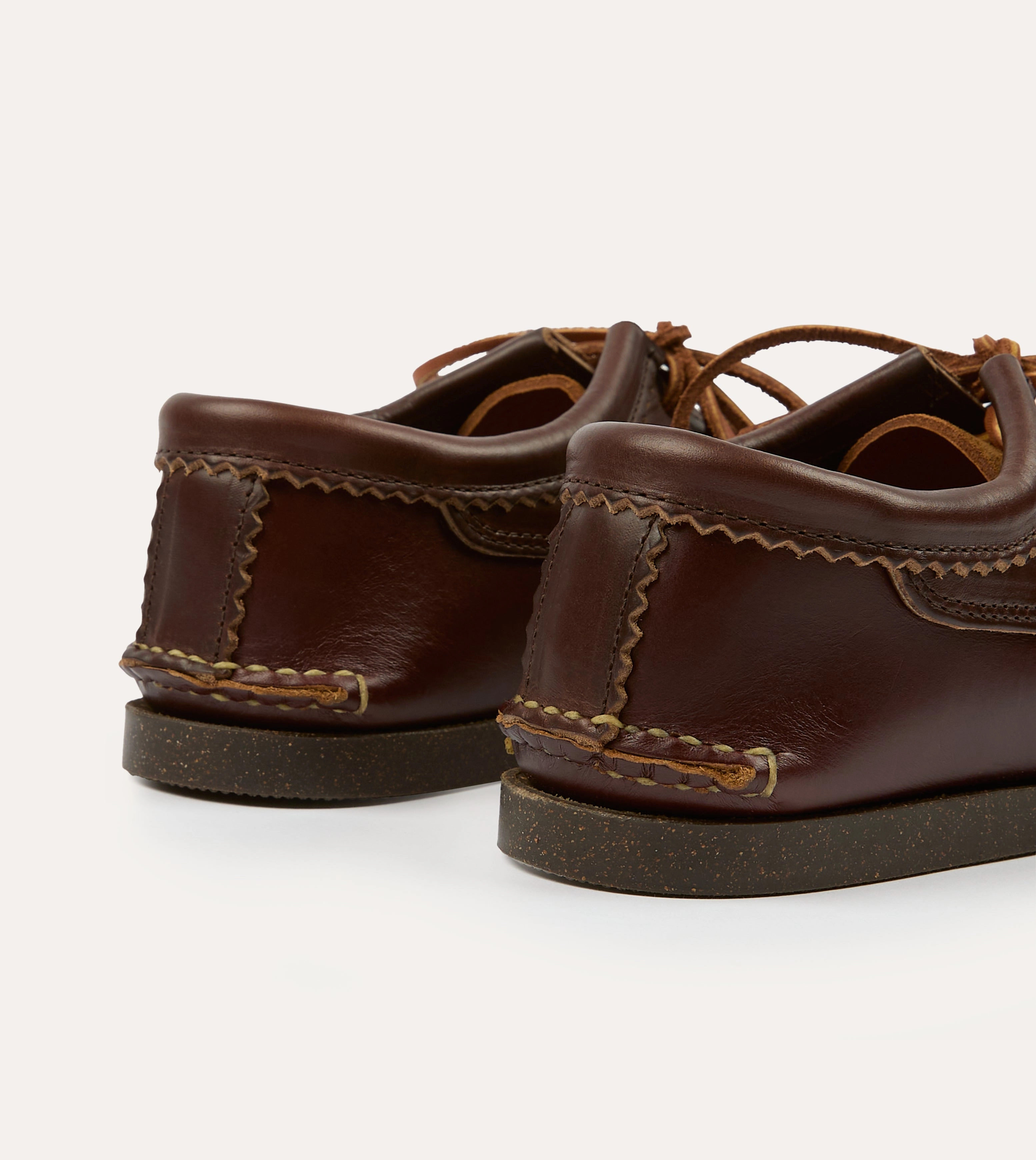 Zip Up Yuketen Brown Kiltie Blucher with Camp Sole