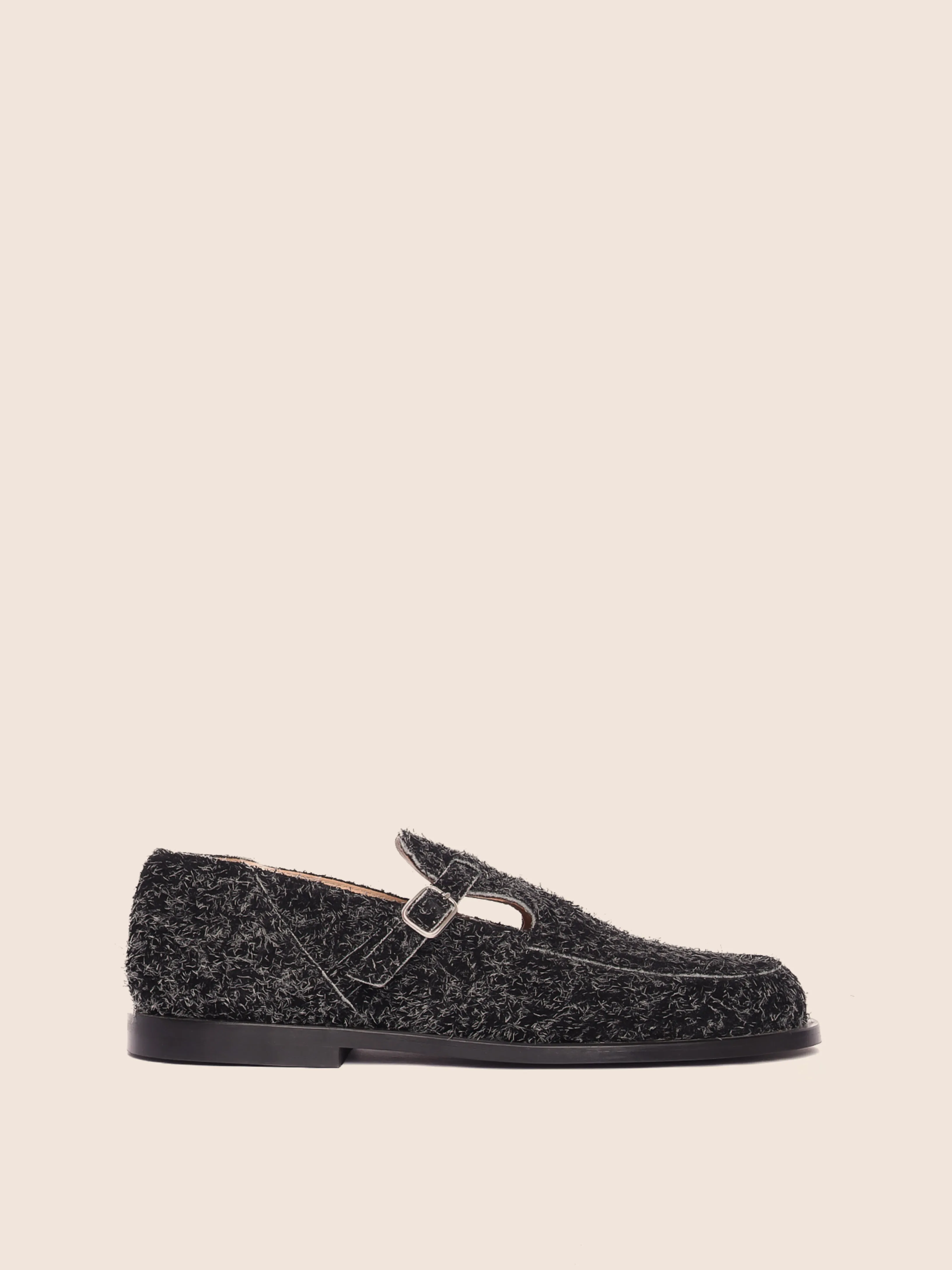 Comfortable Slip-On Toe box Zafra Black Flat