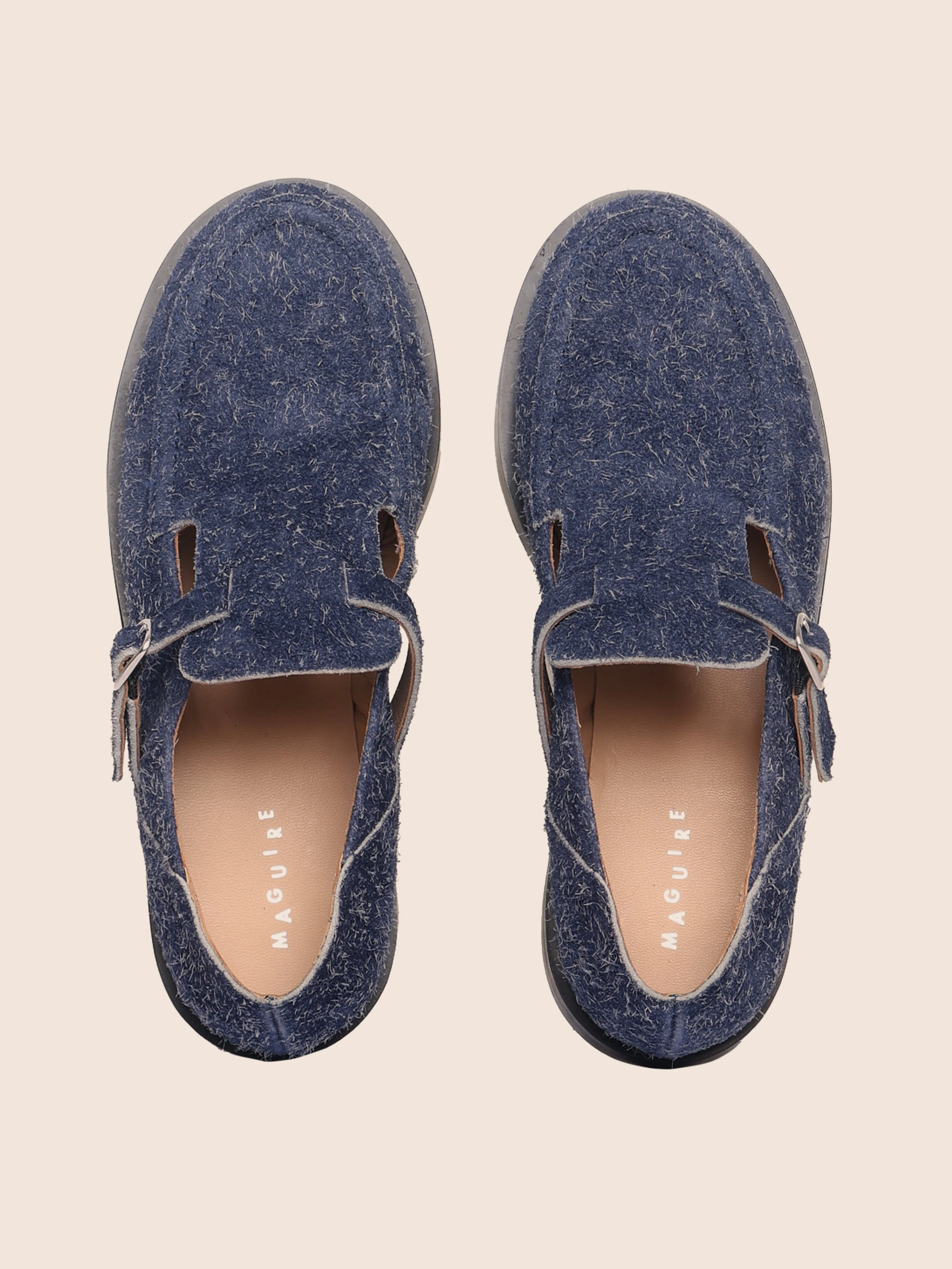Scandi Clean Scent Walk Zafra Navy Flat