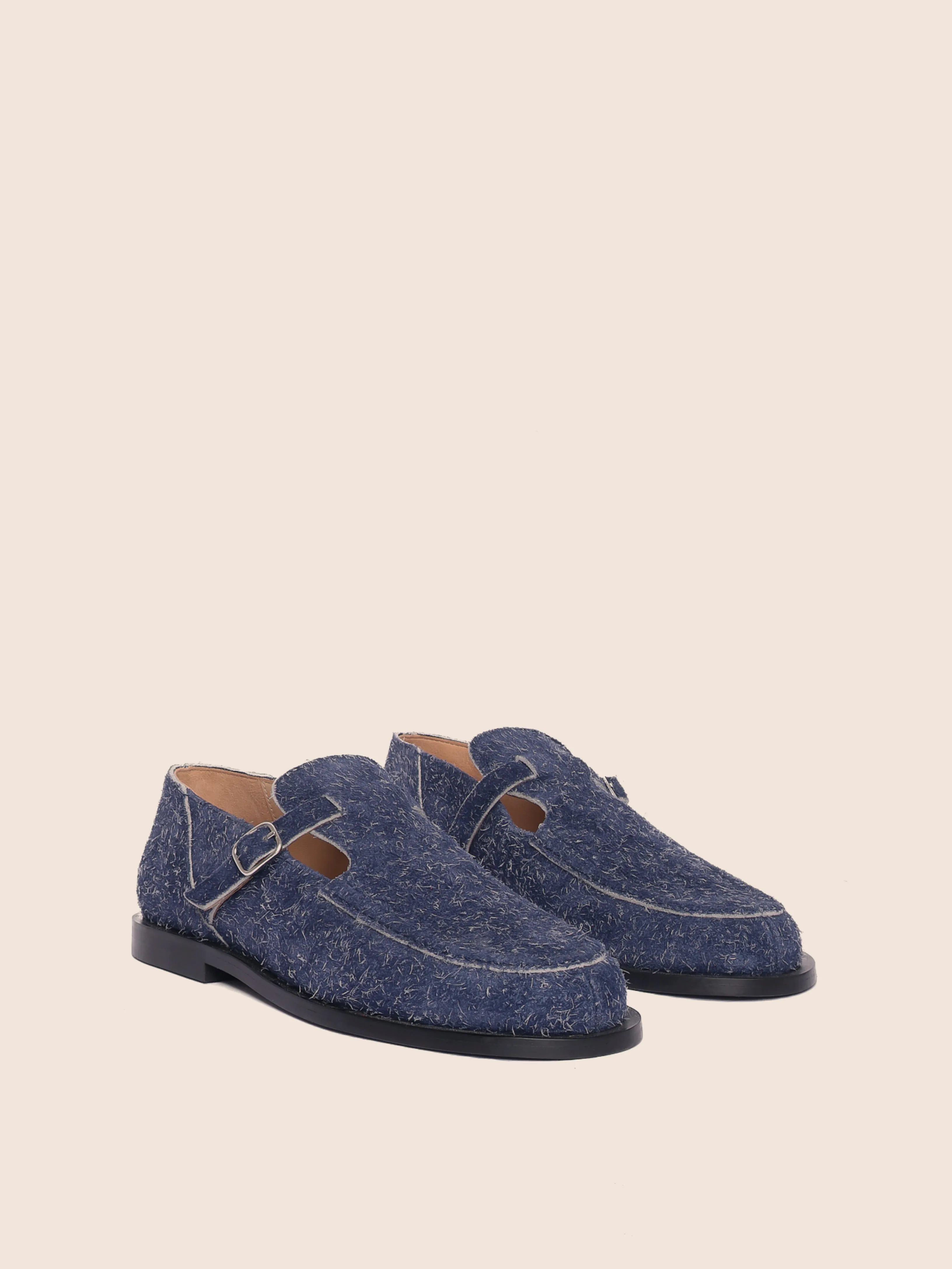 Sea Glow Zafra Navy Flat