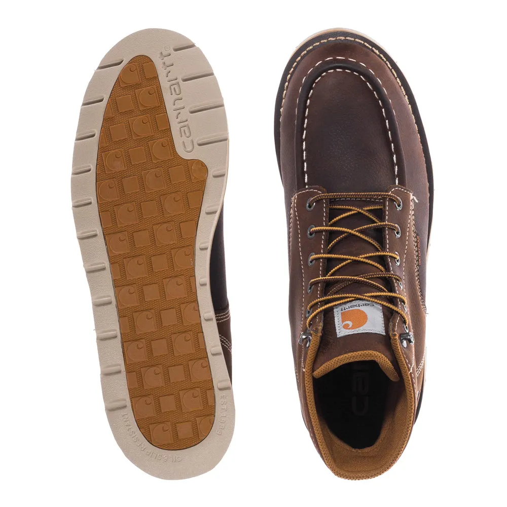 Tear Resistant Fabric Comfort Laces Moc Toe 6" WP - Mens