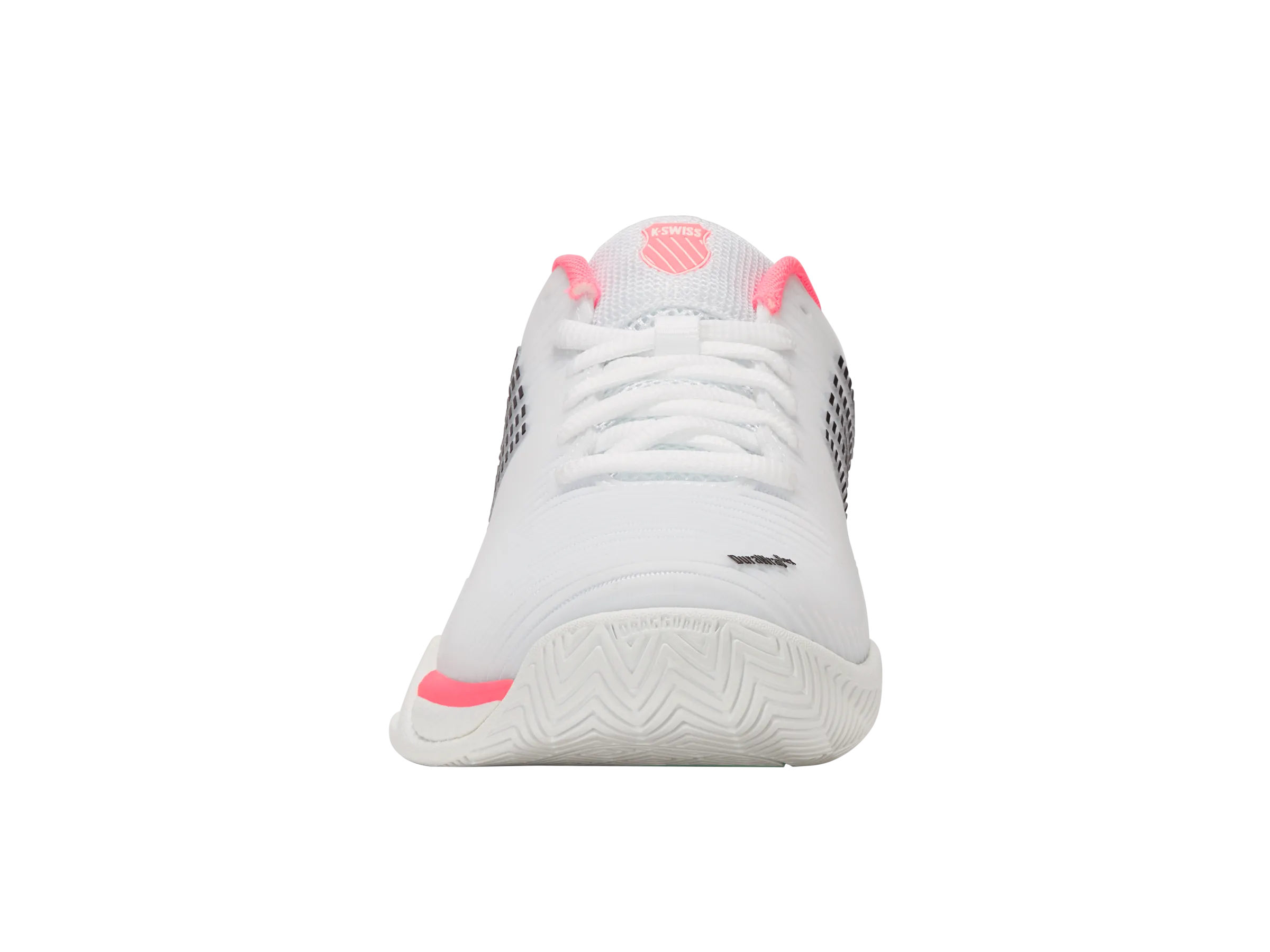 96613-173-M | HYPERCOURT EXPRESS 2 | WHITE/NEON PASTEL PINK/BLACK Slip Resistant New In